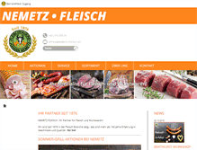 Tablet Screenshot of nemetz-fleisch.at